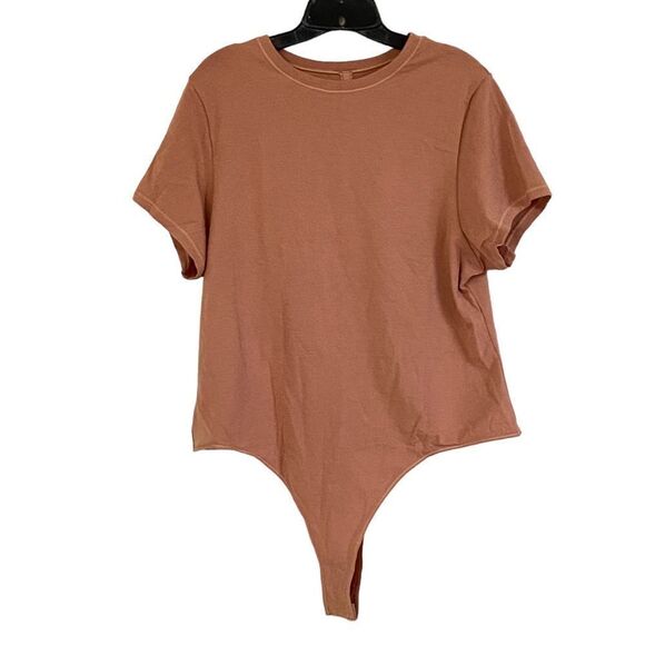 SKIMS Sedona Cotton Jersey T-Shirt Thong Bodysuit Sz 4X NWT - Picture 3 of 11